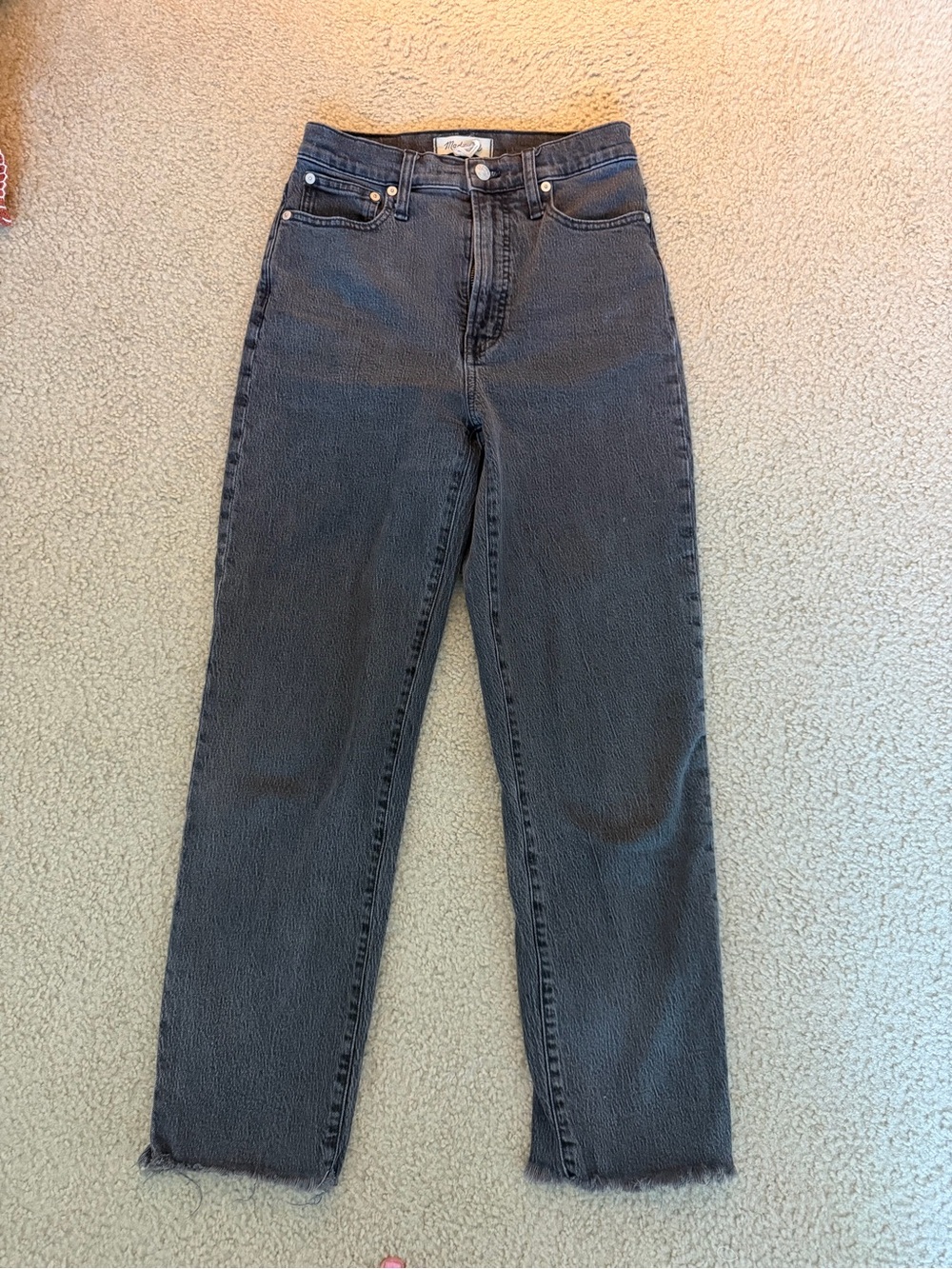 Madewell Black Straight-Leg Jeans